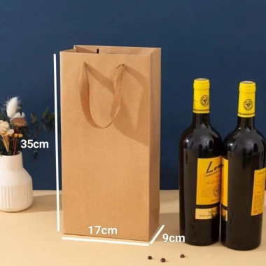 Túi giấy đựng 1-2 chai rượu 75ml Quà Tết 2.025 - Thiết kế sang trọng, giá ưu đãi 14.450₫