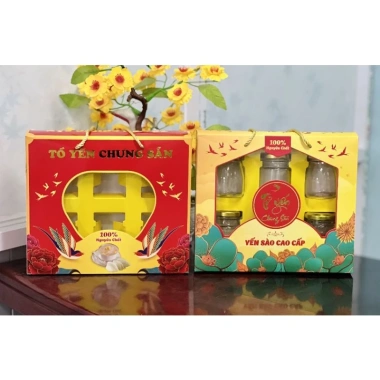 Túi giấy đựng 6 hũ yến 70ml có khay và quai xách - Giá chỉ 21.999đ 2