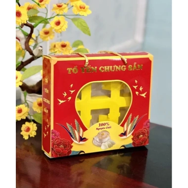 Túi giấy đựng 6 hũ yến 70ml có khay và quai xách - Giá chỉ 21.999đ 3