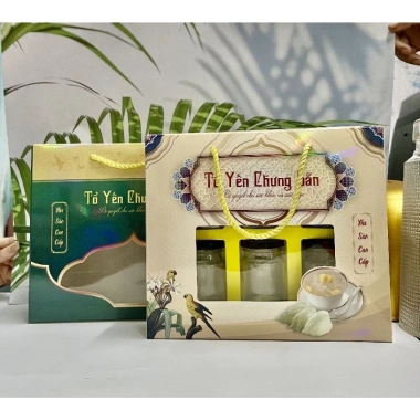 Túi giấy đựng 6 hũ yến 70ml có khay và quai xách - Giá chỉ 21.999đ 7