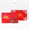 Túi giấy đựng giỏ quà Tết đỏ, lẵng quà 42x27x25cm giấy ivory dày - Menystore 32.000₫