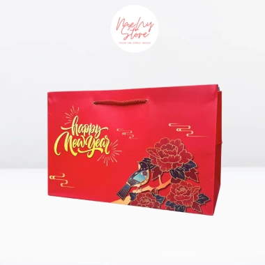 Túi giấy đựng giỏ quà Tết đỏ, lẵng quà 42x27x25cm giấy ivory dày - Menystore 32.000₫ 6