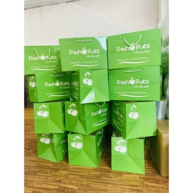 Túi giấy đựng hoa quả nhiều size nhập khẩu - Khay giấy trái cây, giá chỉ 15.000 VNĐ