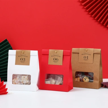 Túi giấy đựng kẹo Tết HẠNH PHÚC - Túi quà tặng handmade, giảm giá 9.500đ
