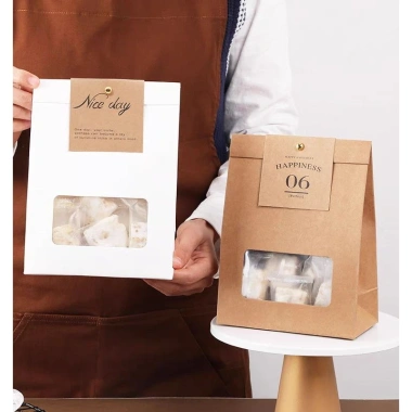 Túi giấy đựng kẹo Tết HẠNH PHÚC - Túi quà tặng handmade, giảm giá 9.500đ