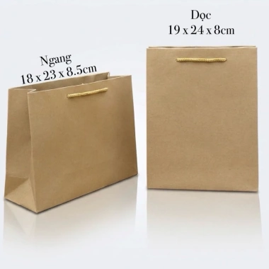 Túi Giấy Đựng Quà Combo 50C Kraft 292k - Giá 230k, Bền, Thân Thiện Môi Trường