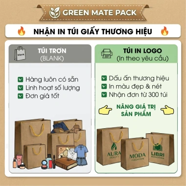 Túi giấy đựng quà tặng màu đỏ trơn – giấy dày cứng cáp, quai xỏ – Túi quà Tết 9