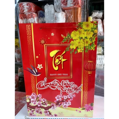 Túi giấy đựng quà Tết 30x40cm - Túi quà tặng, chúc mừng Năm Mới, Giá chỉ 21.105₫