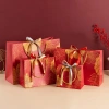 Túi giấy đựng quà Tết hoa mai có nơ, ruy băng sang trọng, chất liệu dày dặn 20k 6