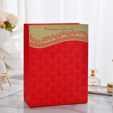 Túi giấy đựng quà Tết họa tiết hoa gấm - Giá chỉ 14.900đ, chất liệu bền, thiết kế sang trọng