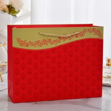 Túi giấy đựng quà Tết họa tiết hoa gấm - Giá chỉ 14.900đ, chất liệu bền, thiết kế sang trọng