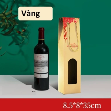 Túi Giấy Đựng Rượu Vang Mẫu Chùm Nho - Hộp Giấy Sang Trọng, Giá Giảm 17.000₫ 10