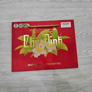 Túi giấy HTX Chè Hảo Đạt Đệm mịn chịu lực Giá 15.000đ giảm từ 19.500đ 2