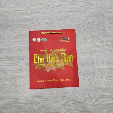 Túi giấy HTX Chè Hảo Đạt Đệm mịn chịu lực Giá 15.000đ giảm từ 19.500đ 3