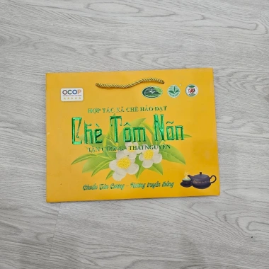 Túi giấy HTX Chè Hảo Đạt Đệm mịn chịu lực Giá 15.000đ giảm từ 19.500đ 7