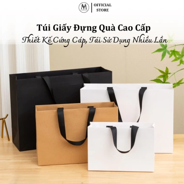 Túi giấy Kraft đựng quà tặng Yuanming - nhiều kích thước, quai vải, giá chỉ 19.000₫ 3 Túi giấy Kraft đựng quà tặng Yuanming - nhiều kích thước, quai vải, giá chỉ 19.000₫ 3