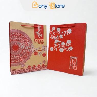 Túi giấy kraft đựng quà Tết - Túi quà tặng Chúc mừng năm mới, chỉ 13.000đ 5