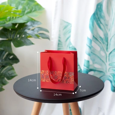 Túi giấy kraft hoa gạ 4 màu Đựng quà Tết - Sinh nhật - Noel chỉ 15.000đ 8