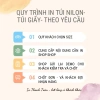 Túi giấy kraft mini in yêu cầu, đựng mỹ phẩm trắng‑đỏ‑hồng, giá 5.000đ 2