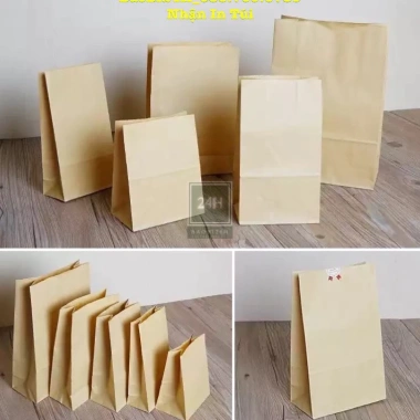 Túi Giấy Kraft Xi Măng Không Quai Đa Cỡ Đóng Gói Hàng Hoá & Thực Phẩm, Giá Ưu Đãi 72.345 VND 5