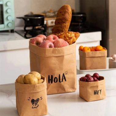 Túi Giấy Kraft YUNAUN Dày Vuông Chống Thấm Giặt Được Tái Sử Dụng Cho Tủ Lạnh 41.910₫ 5