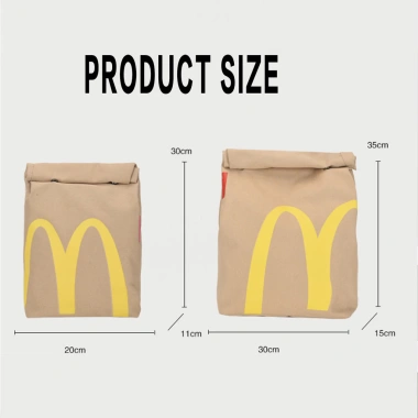 Túi giấy McDonalds Ba lô hành lý dung tích lớn, đi học, du lịch, mua sắm thể thao 3 Túi giấy McDonalds Ba lô hành lý dung tích lớn, đi học, du lịch, mua sắm thể thao 3
