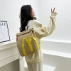 Túi giấy McDonalds Ba lô hành lý dung tích lớn, đi học, du lịch, mua sắm thể thao 5