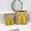Túi giấy McDonalds Ba lô hành lý dung tích lớn, đi học, du lịch, mua sắm thể thao 6