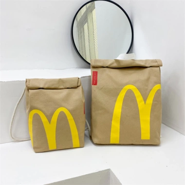 Túi giấy McDonalds Ba lô hành lý dung tích lớn, đi học, du lịch, mua sắm thể thao 6 Túi giấy McDonalds Ba lô hành lý dung tích lớn, đi học, du lịch, mua sắm thể thao 6
