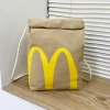 Túi giấy McDonalds Ba lô hành lý dung tích lớn, đi học, du lịch, mua sắm thể thao 7