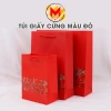 Túi Giấy Thổ Cẩm Đỏ Quà Tết và Trung Thu, Túi Đựng Quà Cứng Hoa Văn MILCA 17,019₫ 9