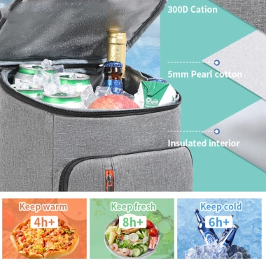 Túi giữ nhiệt 26L Siêu Tiện Lợi Giữ Nóng Lạnh Dài Lâu cho Picnic, Du Lịch, Văn Phòng, Shipper, Giá 192.500đ