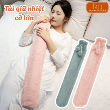 Túi Giữ Nhiệt Sưởi Ấm Cỡ Lớn, Gối Ôm Kinh Lông Thỏ Mềm Mịn – Giá 99.000, Chườm Bụng