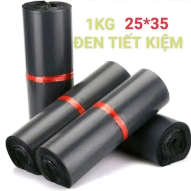 Túi gói hàng Niêm Phong 1Kg đen tự dính dày dặn, đa kích thước 25*35‑45*60, giá ưu đãi 22.000 - HS22STORE 5