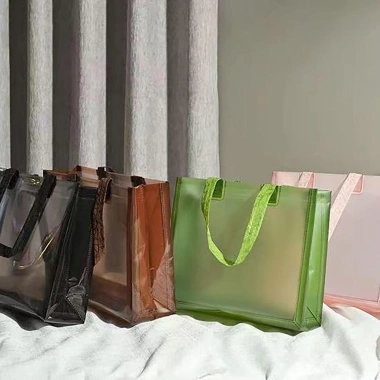 Túi Goodie MAINAUSHUI trong suốt bền, có tay cầm và Túi xách mua sắm PVC trang trí nội thất giá ưu đãi 30.470 VND