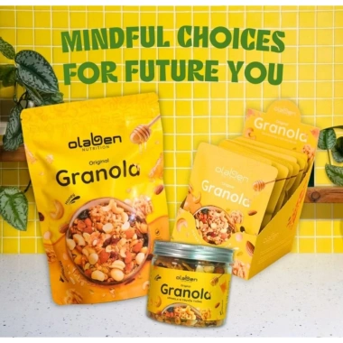 Túi Granola OLABEN 400g Siêu Hạt Vị Truyền Thống - Ngũ Cốc Dinh Dưỡng, Giảm 168k