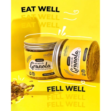 Túi Granola OLABEN 400g Siêu Hạt Vị Truyền Thống - Ngũ Cốc Dinh Dưỡng, Giảm 168k