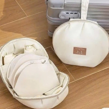 Túi hình cầu cầm tay - Đựng nội y, áo bra, quần lót polyester, tiện du lịch 49k 4