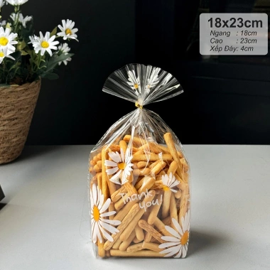 Túi Hoa Cúc 1kg Đáy Vuông Đựng Bánh Kẹo Nhiều Size Giá Rẻ - Gold Pack VN 128k 10