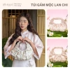 Túi Hobo gấm thêu hoa, sequin bắt sáng – Phối áo dài tiệc vintage LeuLeu 409.500₫
