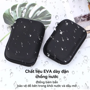 Túi hộp cáp sạc Chrome bảo vệ tai nghe, EVA PU chống nước, khóa kéo - chỉ 25.000₫ 6 Túi hộp cáp sạc Chrome bảo vệ tai nghe, EVA PU chống nước, khóa kéo - chỉ 25.000₫ 6