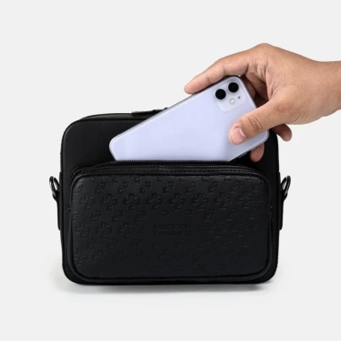 Túi Hộp Da PU Đeo Chéo Perry Nam Nữ Monogram – Đựng Phone iPad, Đi Chơi, Giá chỉ 310.000đ – MONZI 4
