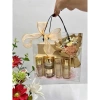 Túi hộp mika trong suốt 20x20x10cm quai đen hoặc trắng - Đựng quà, giỏ hoa quả, quà Tết giá 15.000 VND 5