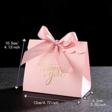 Túi Hộp Quà Nắp Gập Thắt Nơ Sweetie - Đựng Quà Sinh Nhật, Tốt Nghiệp, Bánh Kẹo, Mỹ Phẩm - Giá 9.000đ
