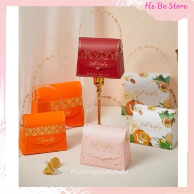 Túi Hộp Quà Nắp Gập Thắt Nơ Sweetie - Đựng Quà Sinh Nhật, Tốt Nghiệp, Bánh Kẹo, Mỹ Phẩm - Giá 9.000đ