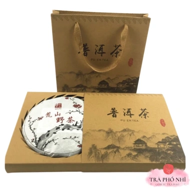 Túi hộp trà Phổ Nhĩ 357g - Quà biếu tặng lịch sự - Giá ưu đãi 37.000đ