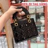 Túi hộp vuông da bóng da lì hiện đại, móc 4 chữ xinh CV24-LDB - Đủ size, giá 82k 4
