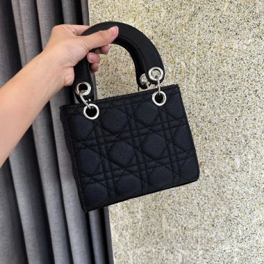 Túi hộp vuông da bóng da lì hiện đại, móc 4 chữ xinh CV24-LDB - Đủ size, giá 82k