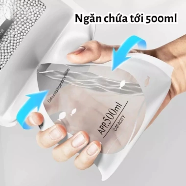 Túi Hút Ẩm Khử Mùi GoMarket 2 Ngăn Chống ẩm mốc – Móc treo tủ quần áo, tủ giày, 9.000₫