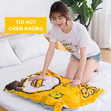 Túi Hút Chân Không Bảo Quản Chăn Màn, Quần Áo, Gấu Bông, Topper, Nệm, Gối - GẠO HOME Giá 11.700đ